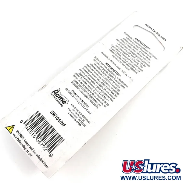  Acme Kastmaster UV, 1/8oz Orange UV Glow in UV light, Fluorescent fishing spoon #4361