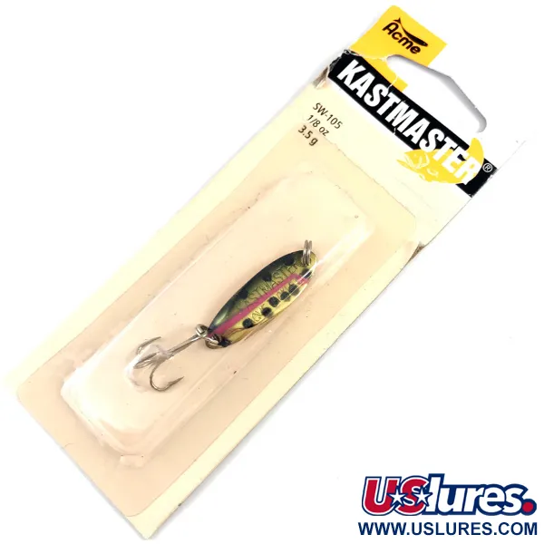  Acme Kastmaster, 1/8oz Rainbow Trout fishing spoon #4362