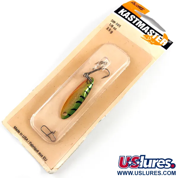  Acme Kastmaster, 1/8oz Fire Tiger fishing spoon #4380