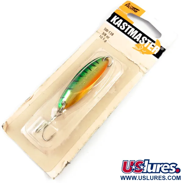  Acme Kastmaster, 3/8oz Fire Tiger fishing spoon #4386