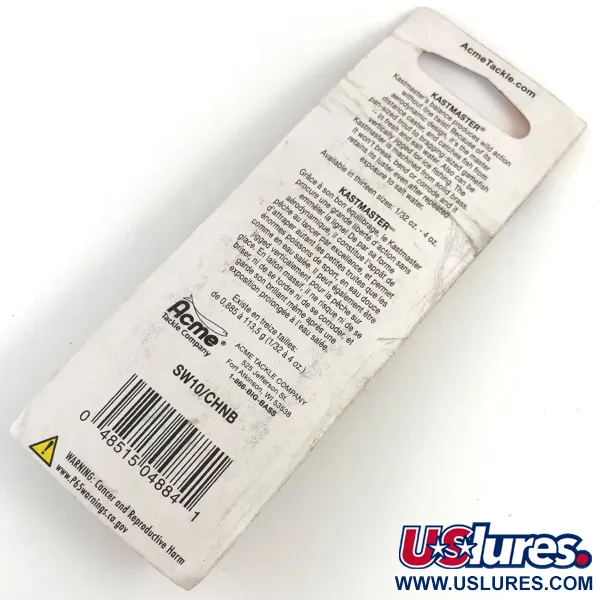  Acme Kastmaster, 1/4oz Nickel / Blue fishing spoon #4387