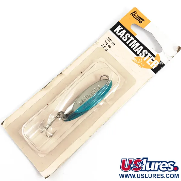  Acme Kastmaster, 1/4oz Nickel / Blue fishing spoon #4387