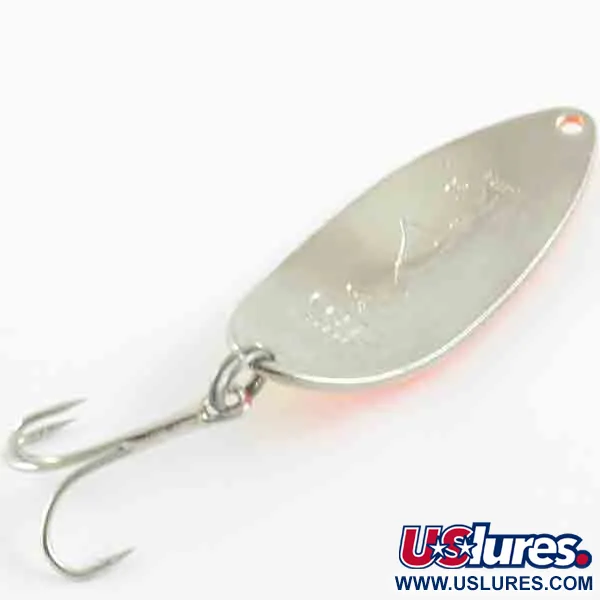 Vintage  Seneca Little Cleo (Hula Girl), 1/2oz Yellow / Orange / Nickel fishing spoon #4390