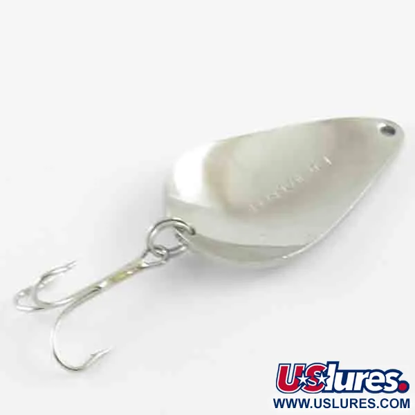 Vintage  Acme K.O. Wobbler, 3/4oz Nickel / Blue fishing spoon #4394