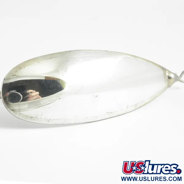 Vintage   Johnson Silver Minnow, 3/4oz Silver fishing spoon #4430