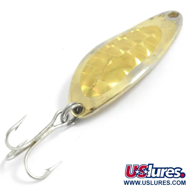 Vintage  Seneca Little Cleo, 1/4oz Gold fishing spoon #4435