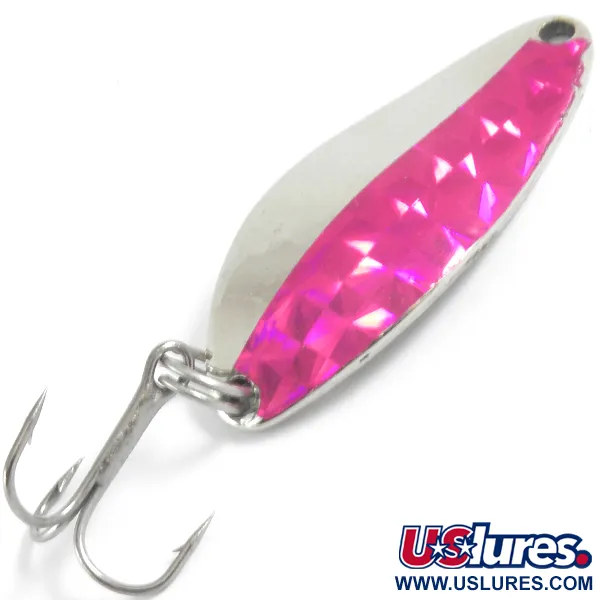 Vintage  Seneca Little Cleo, 1/4oz Nickel / Red fishing spoon #4436