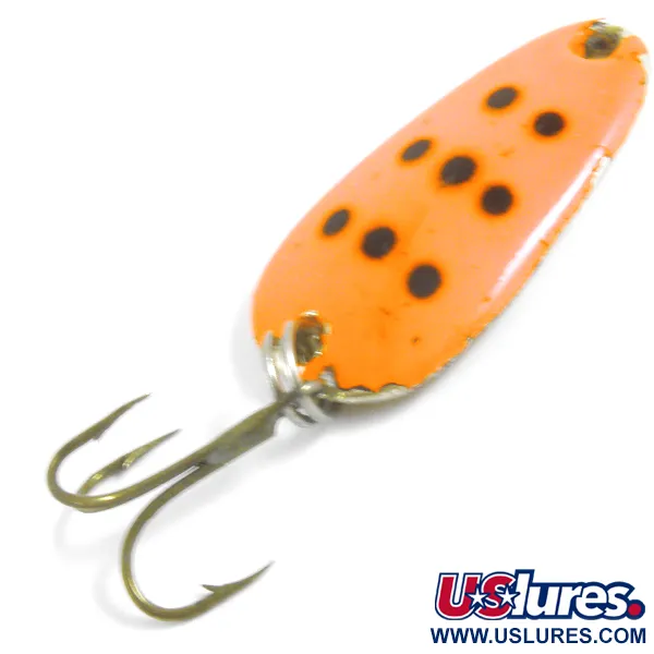 Vintage   Sølvkroken , 1/4oz Red / Gold fishing spoon #4437