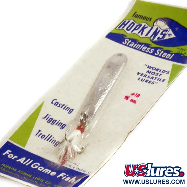   Hopkins s1, 1/2oz Hammered Silver fishing spoon #4441