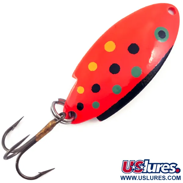 Vintage   Thomas Buoyant, 3/16oz Red White Trout fishing spoon #4461