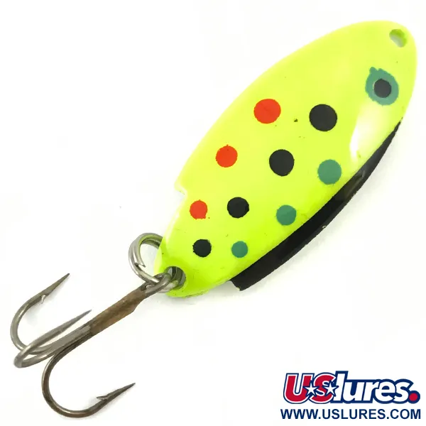Vintage   Thomas Buoyant, 3/16oz Chartreuse fishing spoon #4462