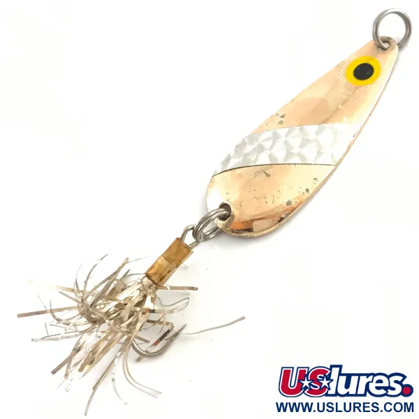 Vintage  Lindy / Little Joe Lindy Finsel, 1/3oz Gold fishing spoon #4527