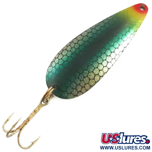 Vintage  American Sportsman Pro Spoon, 3/8oz Blue Scale / Nickel fishing spoon #4528