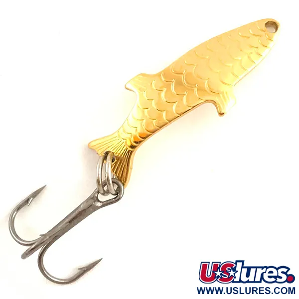 Vintage  Acme Phoebe, 3/32oz Gold fishing spoon #4536