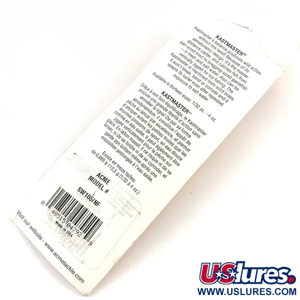  Acme Kastmaster UV, 1/8oz Orange UV Glow in UV light, Fluorescent fishing spoon #4546