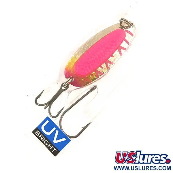   Blue Fox Pixee UV, 1/2oz Nickel / Pink fishing spoon #4558