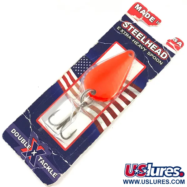  Rainbow Plastics  Steelhead UV, 1/2oz Fluorescent Orange fishing spoon #4571