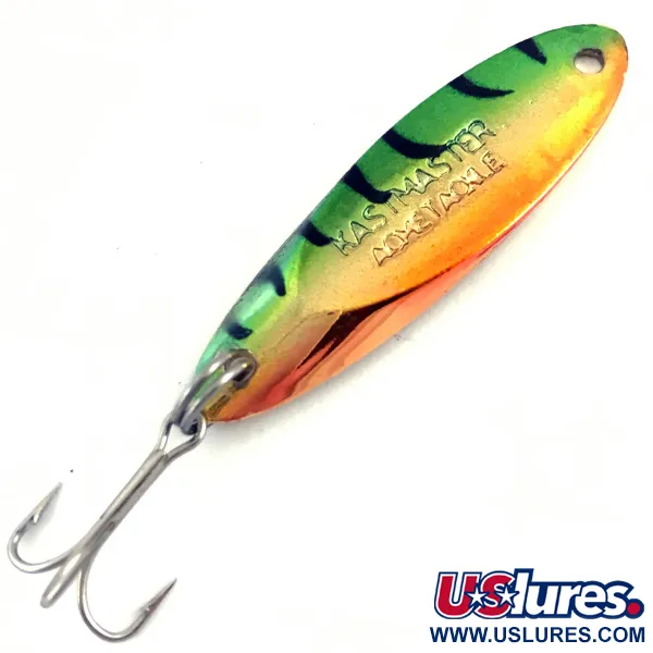 Vintage  Acme Kastmaster , 1/4oz Fire Tiger fishing spoon #4585