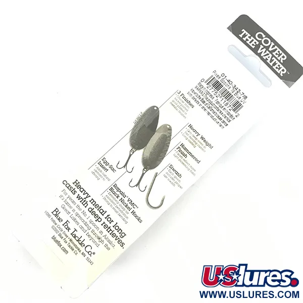   Blue Fox Pixee , 3/4oz Hammered Nickel / Blue fishing spoon #4588