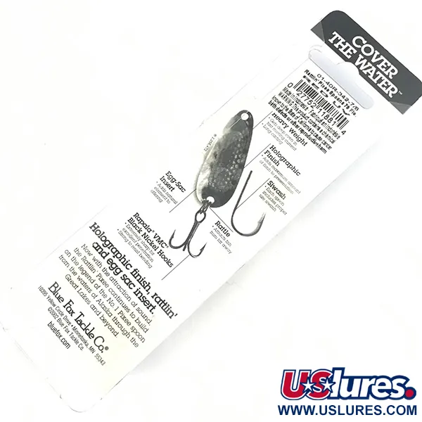   Blue Fox Rattlin Pixee UV, 3/4oz Nickel / Pink fishing spoon #4589