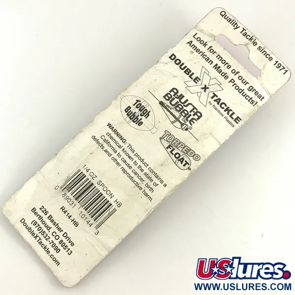  Rainbow Plastics Pot-O-Gold, 1/4oz Hammered Gold fishing spoon #4598