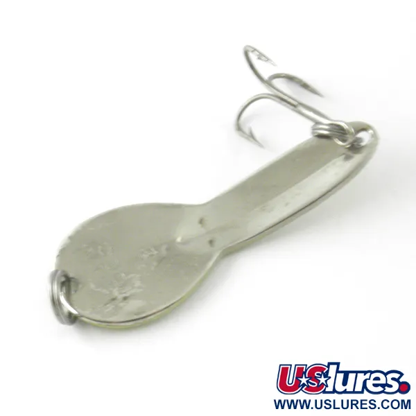Vintage   Loco 2 Glen Evans UV, 1/4oz Fluorescent Yellow / Nickel fishing spoon #4611