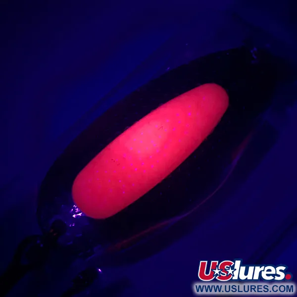   Blue Fox Pixee UV, 3/4oz Fluorescent Pink / Hammered Gold fishing spoon #4618