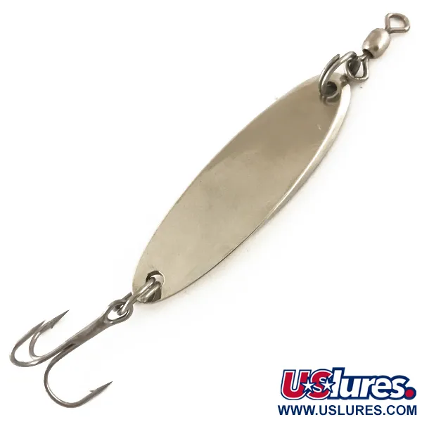 Vintage  Acme Kastmaster 4628, 1/4oz Nickel / Orange fishing spoon #4628