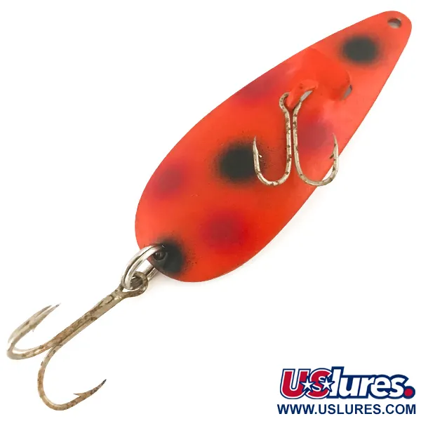 Vintage  American Sportsman NU Spoon, 2/5oz Red / Nickel fishing spoon #4631