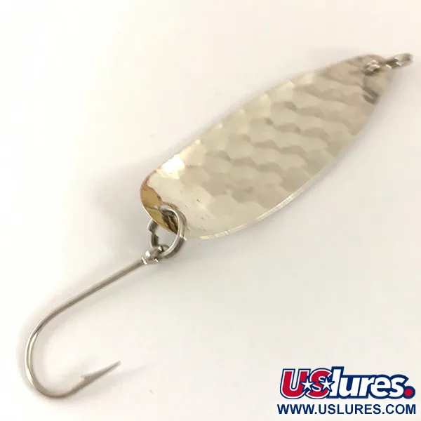Vintage  Quickstrike Quick Strike, 3/32oz Hammered Silver fishing spoon #4706