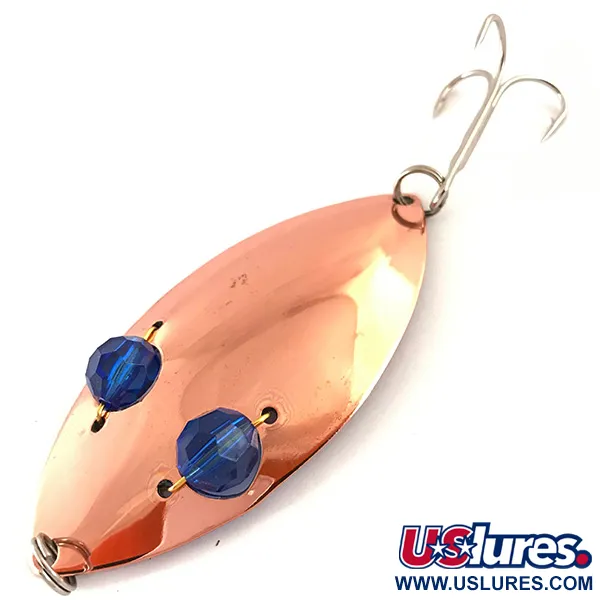 Vintage   Horrocks-Ibbotson Wobbler, 3/4oz Copper / Blue Eyes fishing spoon #4707