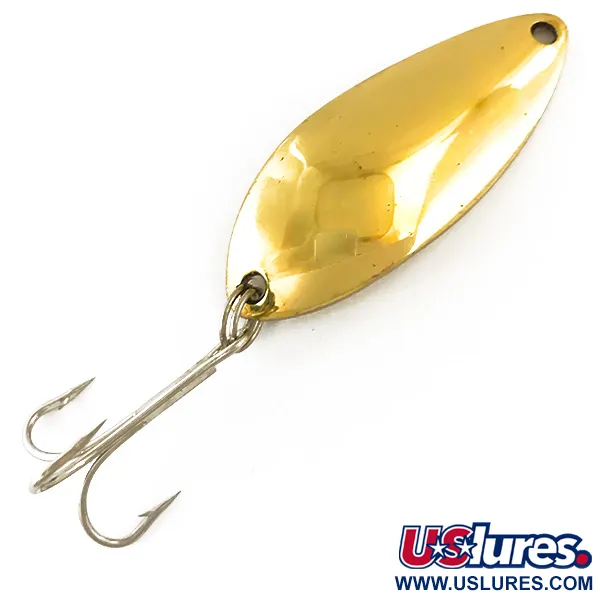 Vintage  Luhr Jensen Little Jewel, 1/2oz Gold fishing spoon #4717