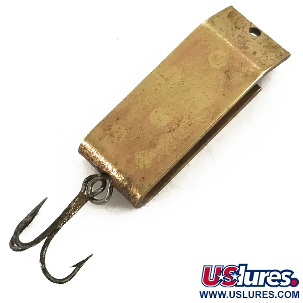 Vintage   Jake's Lures Lil Jake, 1/3oz Brass fishing spoon #4725