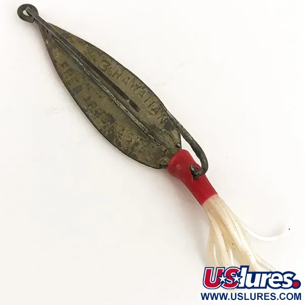 Vintage   Weedless Fred Arbogast 3 Hawaiian, 3/5oz  fishing spoon #4727
