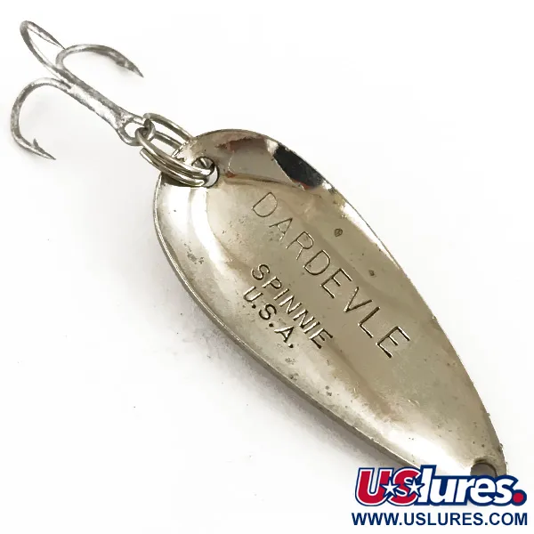 Vintage  Eppinger Dardevle Spinnie, 1/3oz Nickel fishing spoon #4728