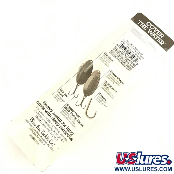   Blue Fox Pixee UV​, 1/2oz Hammered Nickel / Yellow / UV​ Glow in UV light, Fluorescent fishing spoon #4738