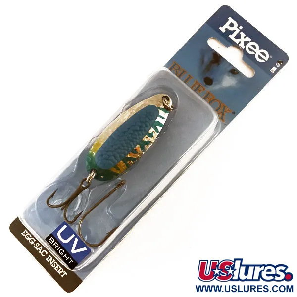   Blue Fox Pixee , 1/2oz Hammered Nickel / Blue fishing spoon #4748