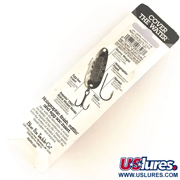   Blue Fox Rattlin Pixee UV, 1/2oz Golden / Red fishing spoon #4749