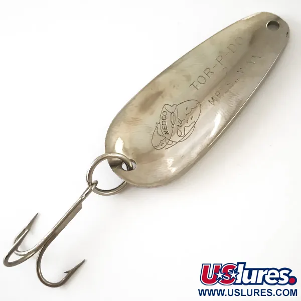 Vintage   Nebco Tor-P-Do 2, 1/2oz Nickel fishing spoon #4756