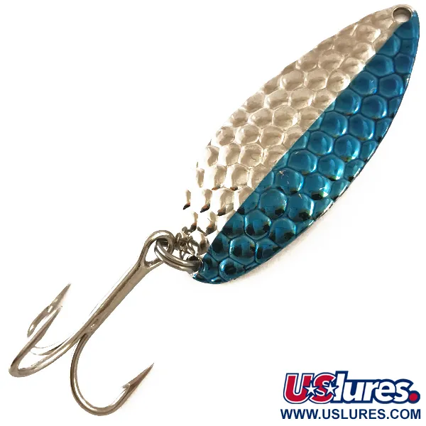 Vintage   Acme Little Cleo, 3/4oz Nickel / Blue fishing spoon #4764