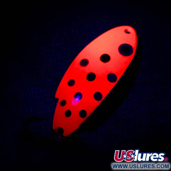 Vintage   Thomas Buoyant, 3/16oz Red Trout / White Pearl fishing spoon #4767