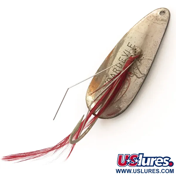 Vintage  Eppinger Weedless Dardevle Imp, 2/5oz Black / White / Nickel/Red fishing spoon #4772