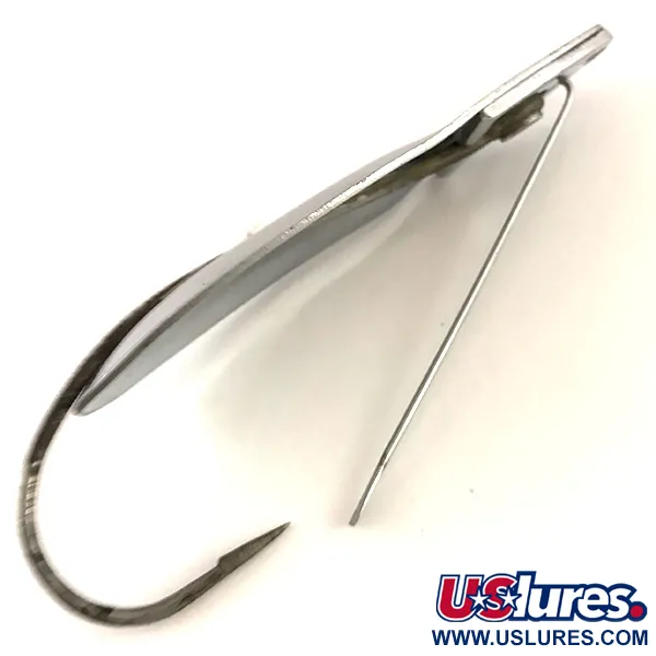 Vintage   Weedless Johnson Caper, 3/5oz Nickel fishing spoon #4802