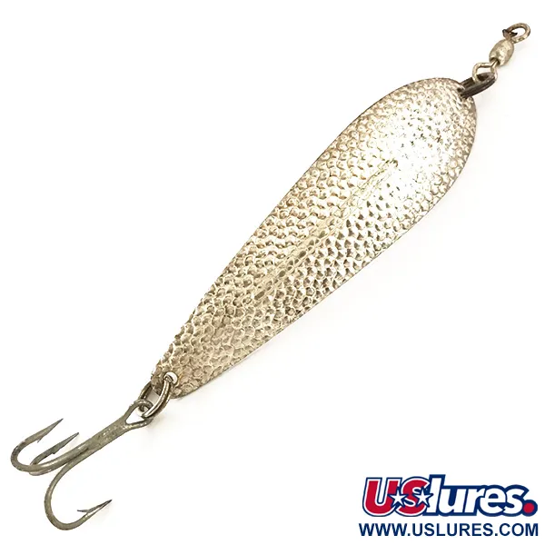 Vintage   Williams Whitefish C70, 3/4oz Hammered Silver / Silver Plated fishing spoon #4815