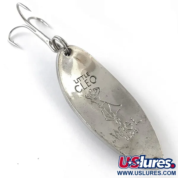 Vintage  Seneca Little Cleo (Hula Girl), 2/3oz Nickel fishing spoon #4818