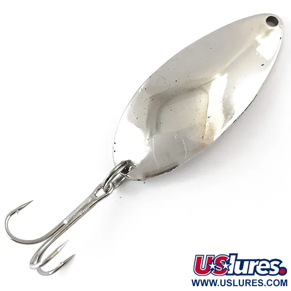 Vintage  Seneca Little Cleo (Hula Girl), 2/3oz Nickel fishing spoon #4818