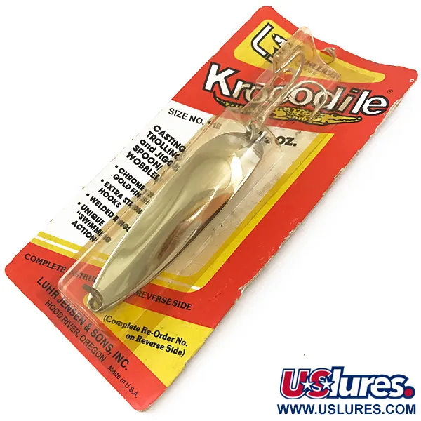  Luhr Jensen Krocodile Die #5, 1 1/2oz Nickel fishing spoon #4825