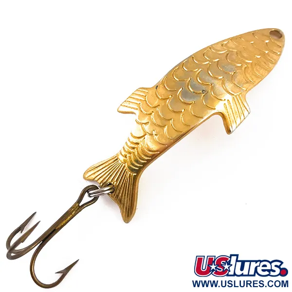 Vintage  Acme Phoebe, 1/4oz Gold fishing spoon #4847