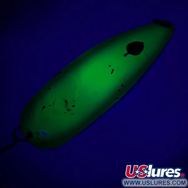 Vintage  Eppinger Red Eye Evil Eye, 3/4oz Fluorescent Yellow / Green / White fishing spoon #4848
