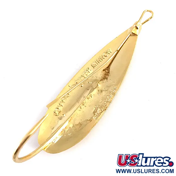  Weedless Johnson Silver Minnow, 1/2oz Gold fishing spoon #4852